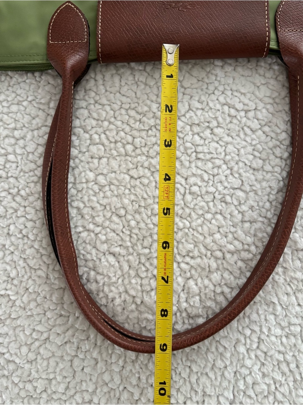 LONGCHAMP Tote Le Pliage Green. Large. See Photos For Detail. NWOT - Picture 11 of 15